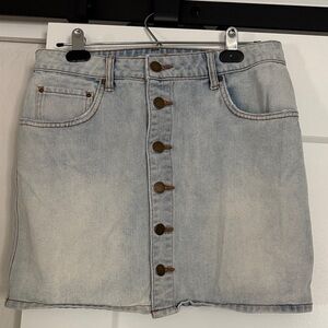 Billabong Light Blue Denim Mini Skirt